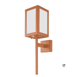 Φωτιστικό Τοίχου 01375-17 E27 13x50cm Copper Luma