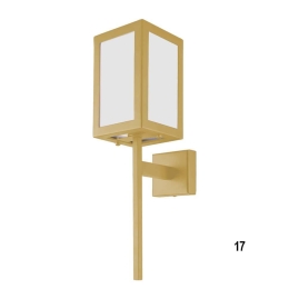 Φωτιστικό Τοίχου 01375-17 E27 13x50cm Gold Luma