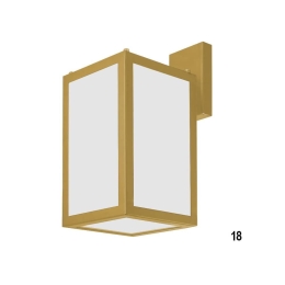 Φωτιστικό Τοίχου 01375-18 E27 18x37cm Gold Luma