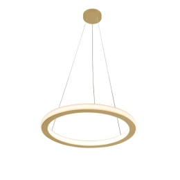 Φωτιστικό Οροφής Κρεμαστό 01381-03 32W LED 3000K 2550Lm D40cm Gold Luma