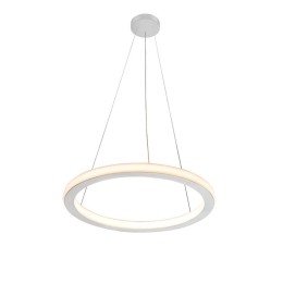 Φωτιστικό Οροφής Κρεμαστό 01381-03 32W LED 3000K 2550Lm D40cm Silver Luma