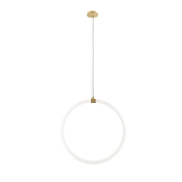 Φωτιστικό Οροφής Κρεμαστό 01383-05 D40cm 25W LED 3000K 2000Lm Gold Luma