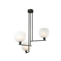 Φωτιστικό Οροφής Κρεμαστό 01393 3xE14 60x80cm Black Luma