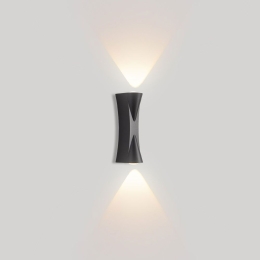 Φωτιστικό Τοίχου 01437 2x3W LED 3000K 2x240Lm 6,5x17,5cm Black Luma