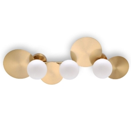 Φωτιστικό Οροφής - Πλαφονιέρα 01443.21 3xG9 80x32,5cm Gold Luma