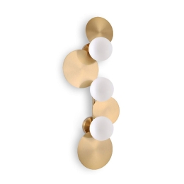 Φωτιστικό Τοίχου 01443.18 3xG9 80x32,5cm Gold Luma