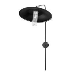 Φωτιστικό Τοίχου 01474.18 G9 45x90cm Black Luma