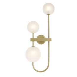 Φωτιστικό Τοίχου 01481 3xG9 67x30cm Oxidized Gold Luma