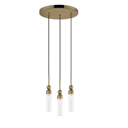 Φωτιστικό Οροφής Κρεμαστό 01480.07 3xG9 D.30cm Oxidized Gold Luma