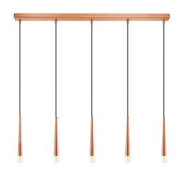 Φωτιστικό Οροφής - Ράγα 01487 5xG9 100cm Copper Luma
