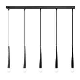 Φωτιστικό Οροφής - Ράγα 01487 5xG9 100cm Black Luma