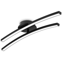 Φωτιστικό Οροφής - Πλαφονιέρα MAG-34300024 15W Led 60x16x10cm Black Aidonitsa