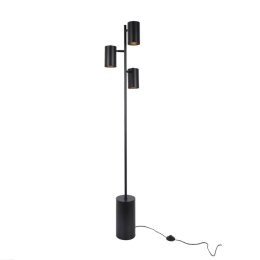 Φωτιστικό Δαπέδου Kenneth MF240573 3xΕ27 Φ15x165cm Black Aca