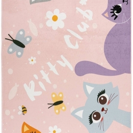 Χαλί Magic Kids 104 Kitty Club Pink-Multi Obsession 115X160cm