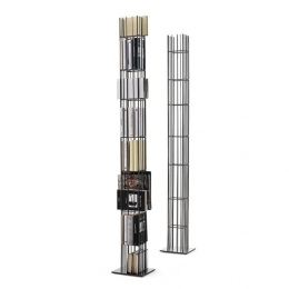 Βιβλιοθήκη Metrica Tower MME28 25x25x191H Burnished Mogg Μέταλλο