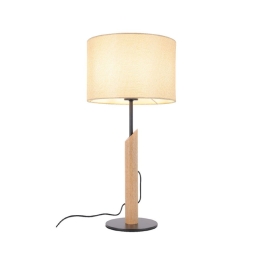 Φωτιστικό Επιτραπέζιο Cliff MT21585 1xΕ27 Φ27x56cm Natural-Black Aca