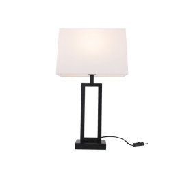 Φωτιστικό Επιτραπέζιο Dennis MT240515 1xE27 36x22x63,5cm Black-White Aca