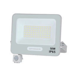 Προβολέας Led MTN-158461 Με Αισθητήρα PIR SMD 50W 6000K 4500lm IP65 19,3x20,4x3,2cm White Metanor