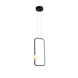 Φωτιστικό Οροφής Κρεμαστό MTN-190481 LED 15W 3000K1200lm 16,5x40cm Black Metanor