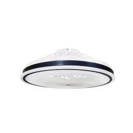Ανεμιστήρας Οροφής MTN-191071 36W 2880lm CCT White-Black Με Χειριστήριο Metanor Διάμετρος 48cm