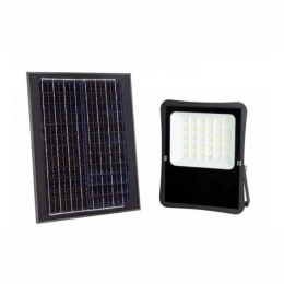 Προβολέας Led Ηλιακός MTN-54331 SMD 25W 6000K 2200lm IP65 24,5x5,2x30,3cm Black Metanor