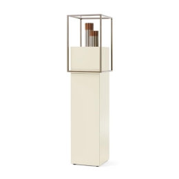 Μπουφές Zoom Tower Bronze Frame 45x53x187 MZO07GBP Ral 3012 Somon-Bronze Mogg Mdf,Μέταλλο,Γυαλί
