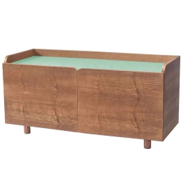 Έπιπλο Τηλεόρασης Dabi DABITV17 110x42x55cm Oak-Sage Green