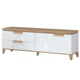 Έπιπλο Τηλεόρασης Breda 161587029 180x46x56cm Natural-White