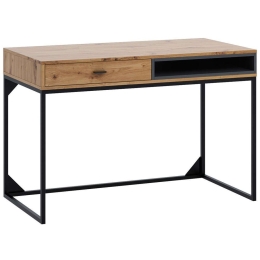 Γραφείο Olier 161644609 120x60x81cm Natural-Black