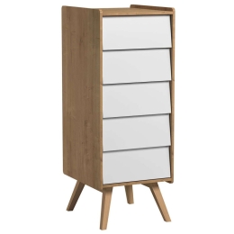 Συρταριέρα Vintage 162078859 50,5x40,5x128cm Natural-White
