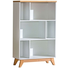Βιβλιοθήκη Sven II 162083159 80x40x127cm White-Natural