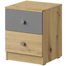 Κομοδίνο Nero 09 162293629 40x40x50cm Natural-Grey