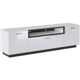 Έπιπλο Τηλεόρασης Cesena 162311009 185x45,1x51,5cm White-Black
