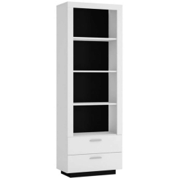 Βιβλιοθήκη Cesena 2S 162311279 63,5x35,2x201,9cm White-Black