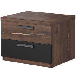 Κομοδίνο Sigon 162422139 46x40x37cm Brown-Black
