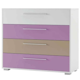 Συρταριέρα Murphy 162435569 100x38,3x83,2cm Multi-Pink