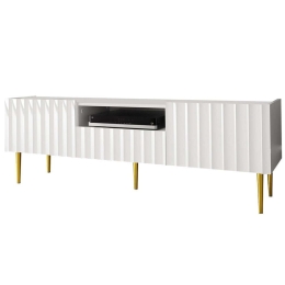 Έπιπλο Τηλεόρασης Arcos 162525439 160x40x51cm White-Gold