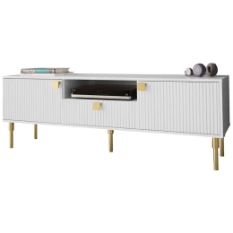 Έπιπλο Τηλεόρασης Dorset 162574579 160x40x54cm White-Gold