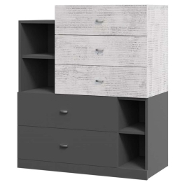 Συρταριέρα Tablo 162669319 90x40x100cm Grey