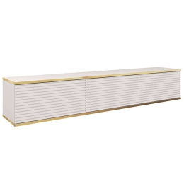 Έπιπλο Τηλεόρασης Loro Plus II 162686819 175x32x30cm White-Gold