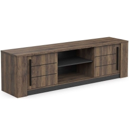 Έπιπλο Τηλεόρασης Cona 162706539 184,5x42,3x52,2cm Brown-Black