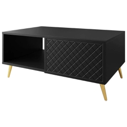 Τραπεζάκι Σαλονιού Temerra 162717259 99x62x45cm Black-Gold