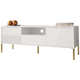 Έπιπλο Τηλεόρασης Debora 162719369 155x40x54cm White-Gold