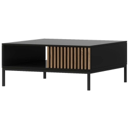 Τραπεζάκι Σαλονιού Oriol 162724549 80x80x35cm Oak-Black