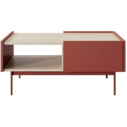 Τραπεζάκι Σαλονιού Palestino 162756119 97x65x45cm Oak-Red