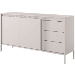 Μπουφές Silvio 162762199 153,5x39,5x81,4cm Beige Μοριοσανίδα, Μέταλλο