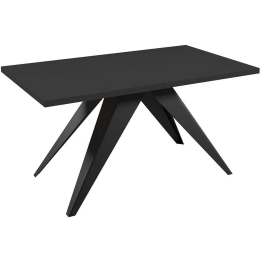 Τραπέζι Επεκτεινόμενο Vento 162784779 140/240x80x76cm Black Μοριοσανίδα, Μέταλλο