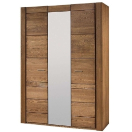 Ντουλάπα Τρίφυλλη Denny 16625479 160x60x225cm Natural Τρίφυλλη