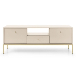 Έπιπλο Τηλεόρασης Mono P_MNBz_TV_G 153x56x39cm Beige-Gold