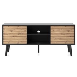 Έπιπλο Τηλεόρασης Με Ντουλάπια Willow P_WLL_TV 154x56x40cm Natural-Anthracite
